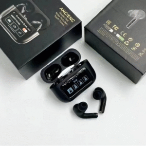 A9 Display Buds – Wireless Earbuds with LED Battery Case (Black Edition)